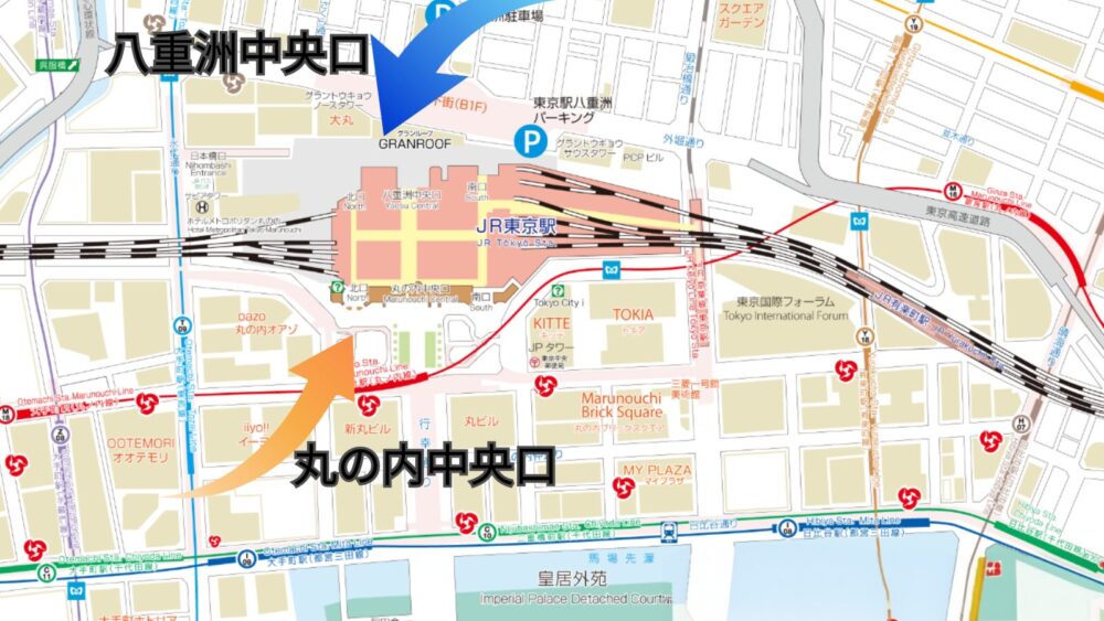 東京駅MAP